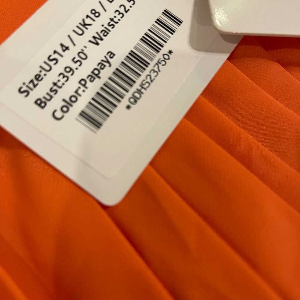JJ’s House Papaya Evening Dress 14 FREE SHIP - Picture 6 of 6